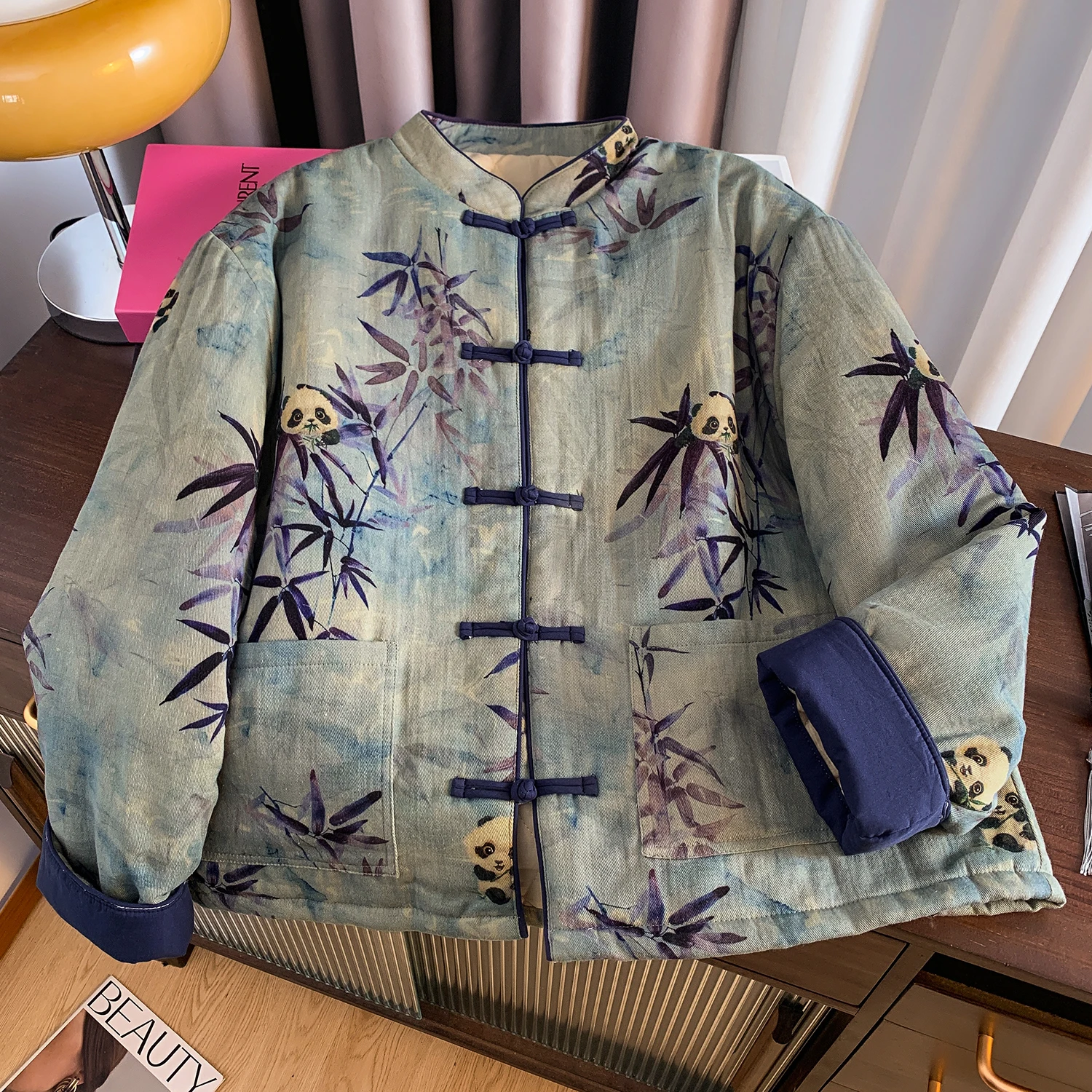 New Chinese Sle National Trend Button Print Stand Collar Cotton Jaet ort Outerwear Women Autumn Winter Artistic Retro C...
New Chinese Sle National Trend Button Print Stand Collar Cotton Jaet ort Outerwear Women Autumn Winter Artistic Retro C...