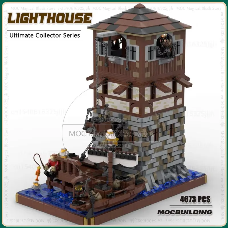 Medieval Lighthouse UCS Moc Building Blocks Castle Architecture DIY Assembly Technology Bricks Sets Display Toys Collection Gift
Medieval Lighthouse UCS Moc Building Blocks Castle Architecture DIY Assembly Technology Bricks Sets Display Toys Collection Gift