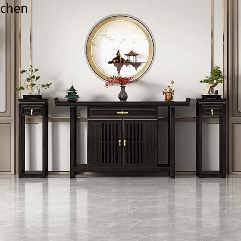 HXL Zhongtang Light Luxury Counter Solid Wood Entrance Cabinet Supply Table Shentai Long Table
HXL Zhongtang Light Luxury Counter Solid Wood Entrance Cabinet Supply Table Shentai Long Table