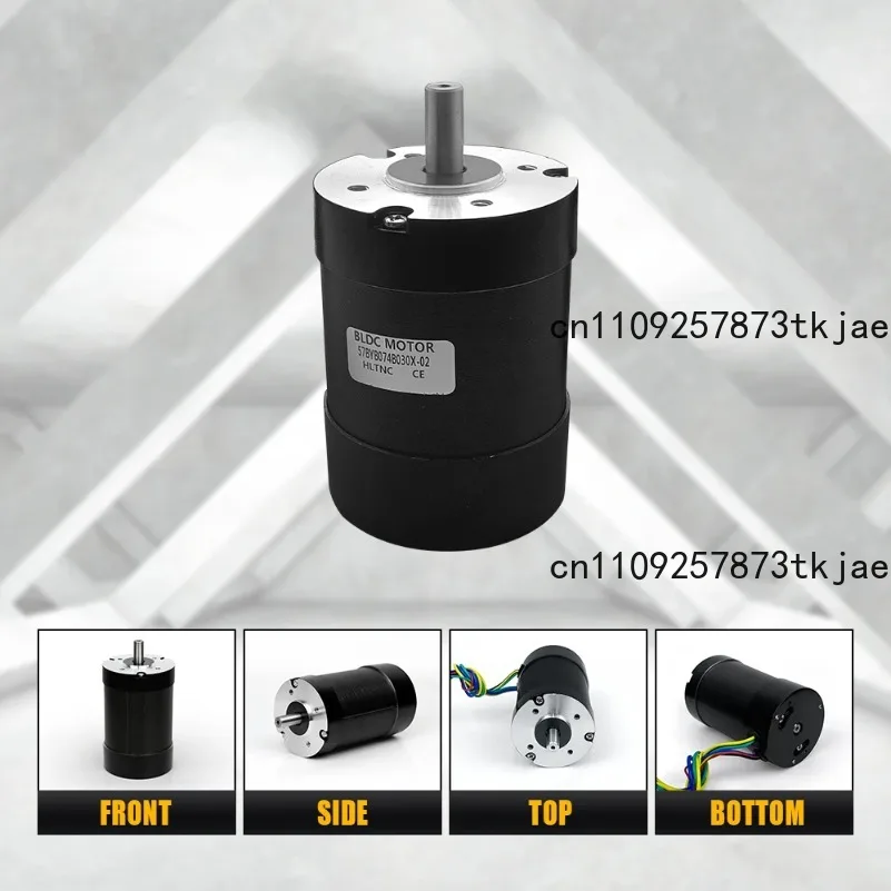 HLTNC 100W DC 24V Brushless BLDC Motor Nema23 57mm 3000rpm 5000rpm 10000rpm 3Phase 8mm Shaft Low Noise for Textile Industry
HLTNC 100W DC 24V Brushless BLDC Motor Nema23 57mm 3000rpm 5000rpm 10000rpm 3Phase 8mm Shaft Low Noise for Textile Industry