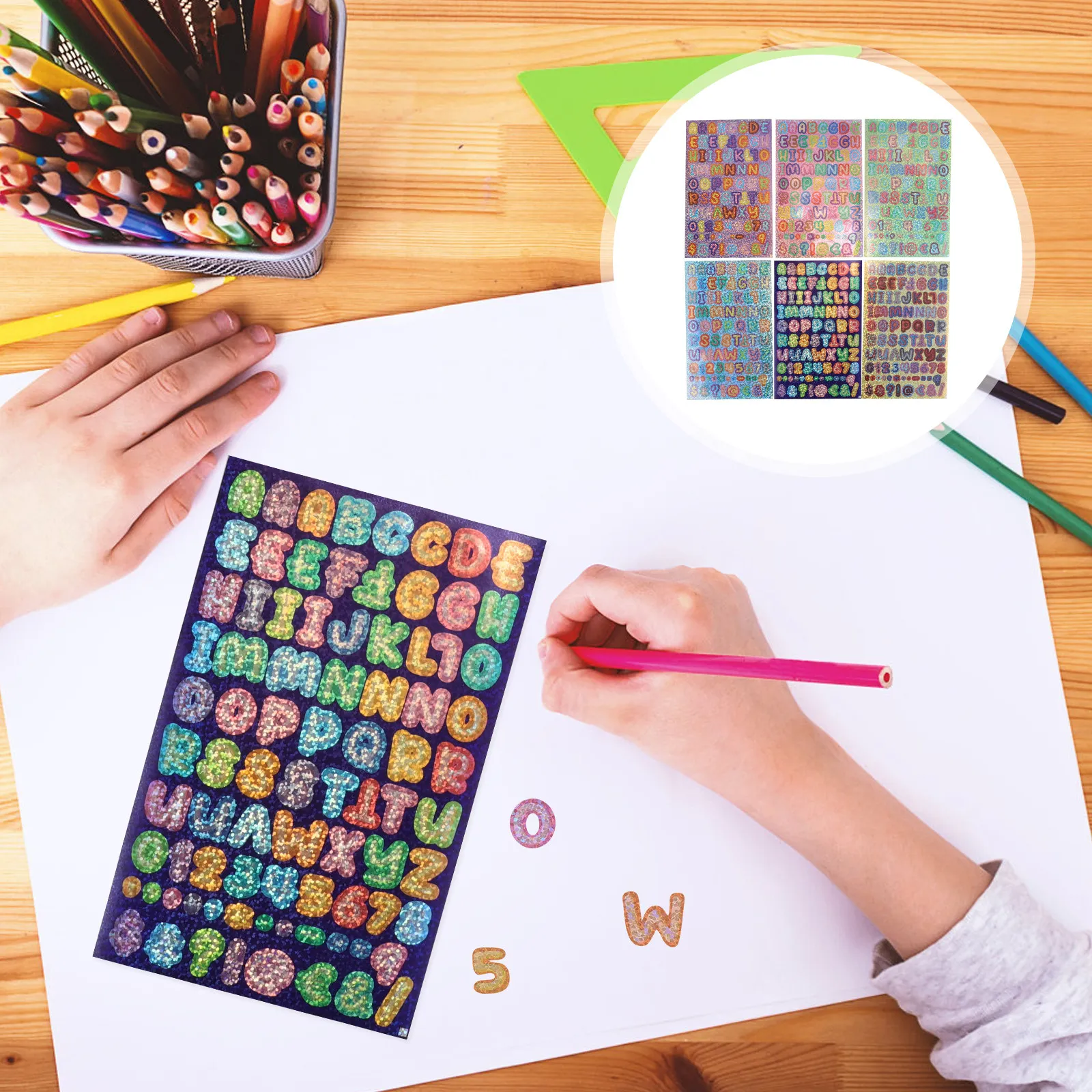 12 Sheets Alphabet and Number Stickers Self Adhesive Letter Number Stickers for Scrapbooking DIY Crafts Poster Board Laptop
12 Sheets Alphabet and Number Stickers Self Adhesive Letter Number Stickers for Scrapbooking DIY Crafts Poster Board Laptop