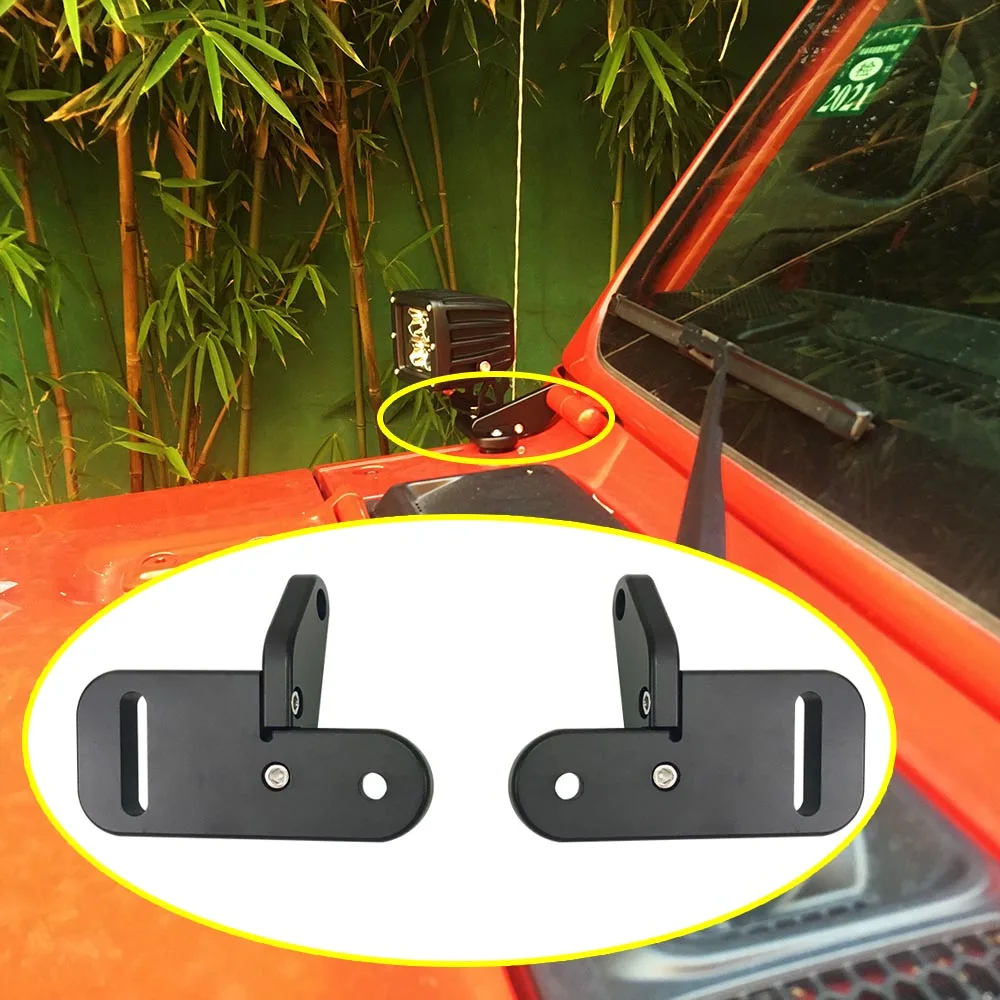 Lantsun JL1109-2 A Light Mounting Windshield Led Light Brackets Aluminum Alloy Hood Cowl Mount Brackets for Jeep for Wrangler JL
Lantsun JL1109-2 A Light Mounting Windshield Led Light Brackets Aluminum Alloy Hood Cowl Mount Brackets for Jeep for Wrangler JL