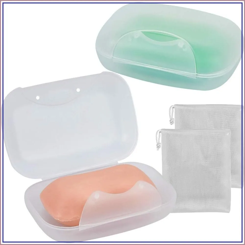 2-Pack Clear Soap Box Holder for Travel, Camping & Gym - Compact, Durable, Anti-Slip Design
2-Pack Clear Soap Box Holder for Travel, Camping & Gym - Compact, Durable, Anti-Slip Design