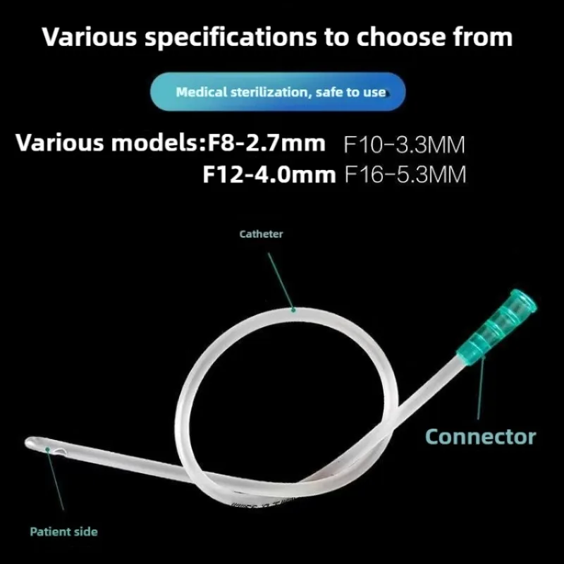 100PCS PVC Straight Urinary Catheter Non Balloon Sterile Disposable Individually Wrapped Fr8-16 2.7-5.3mm Medical Latex Free
100PCS PVC Straight Urinary Catheter Non Balloon Sterile Disposable Individually Wrapped Fr8-16 2.7-5.3mm Medical Latex Free