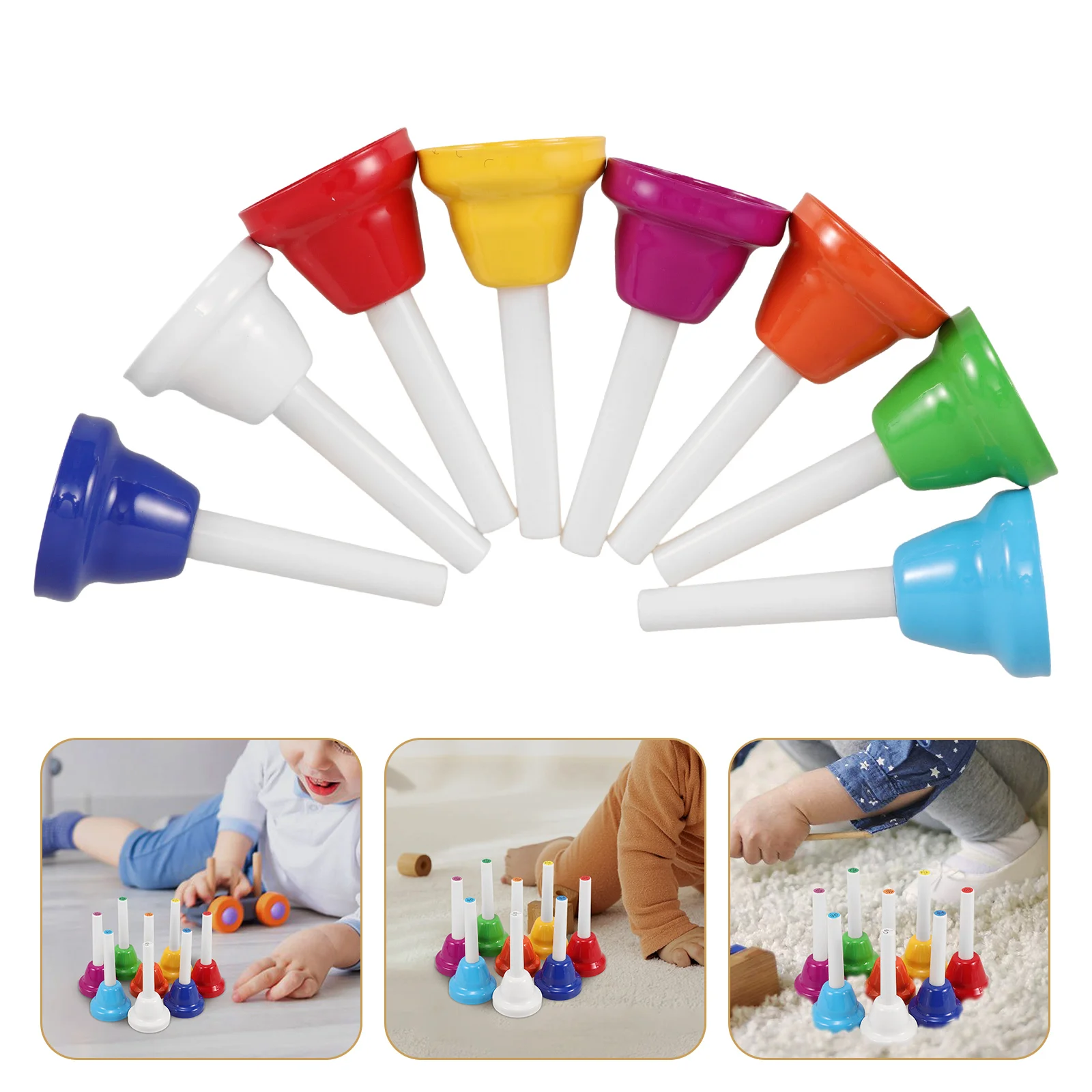 8 Pcs Musical Handbell Set Desk Bells Metal Percussion Instrument Children Toy Small
8 Pcs Musical Handbell Set Desk Bells Metal Percussion Instrument Children Toy Small