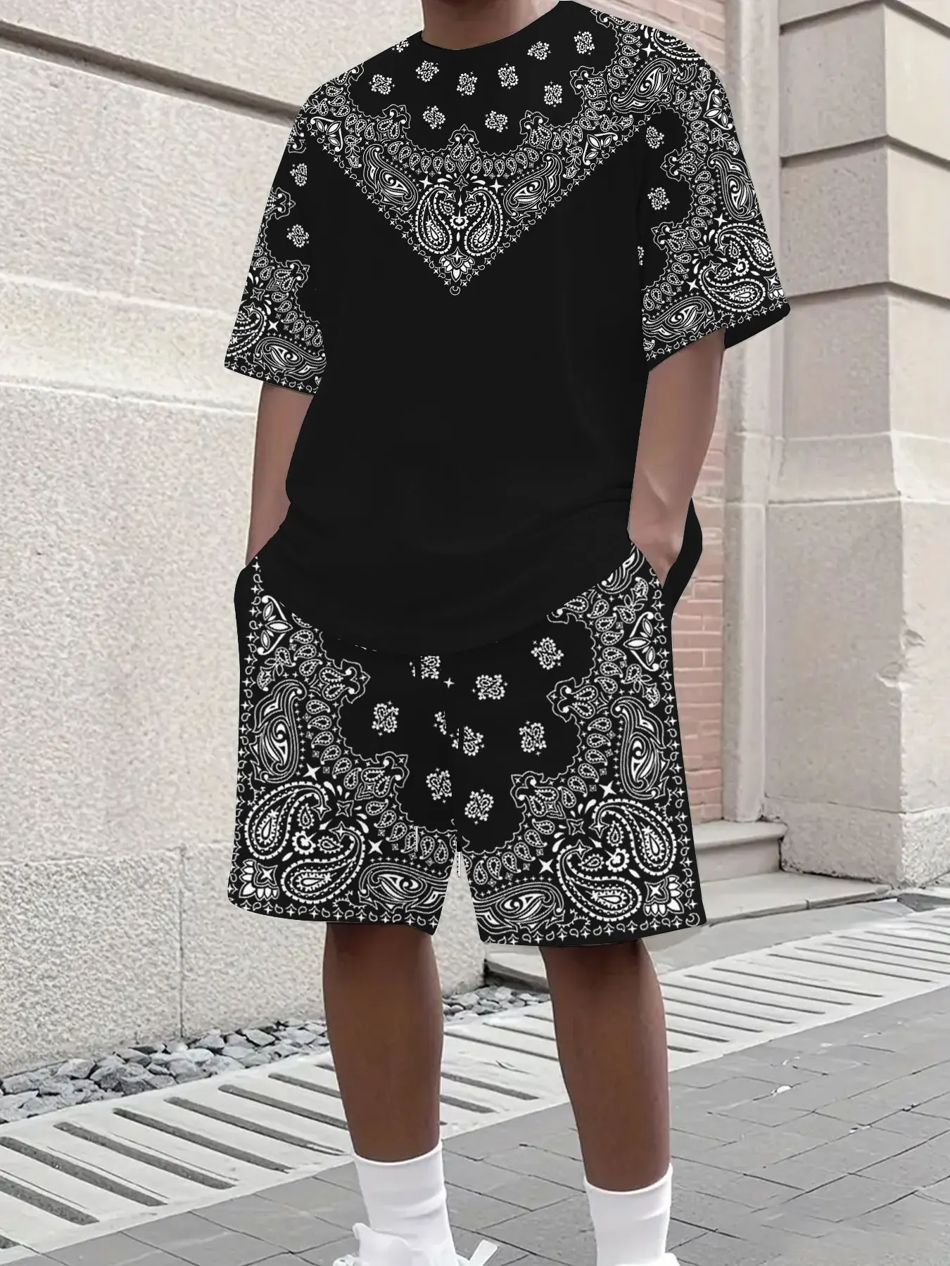 Summer Fashion 3D Printed T-shirt Men's Hip Hop Street Casual Short Sleeve T-shirt Top O Neck Shorts Set 
Summer Fashion 3D Printed T-shirt Men's Hip Hop Street Casual Short Sleeve T-shirt Top O Neck Shorts Set
