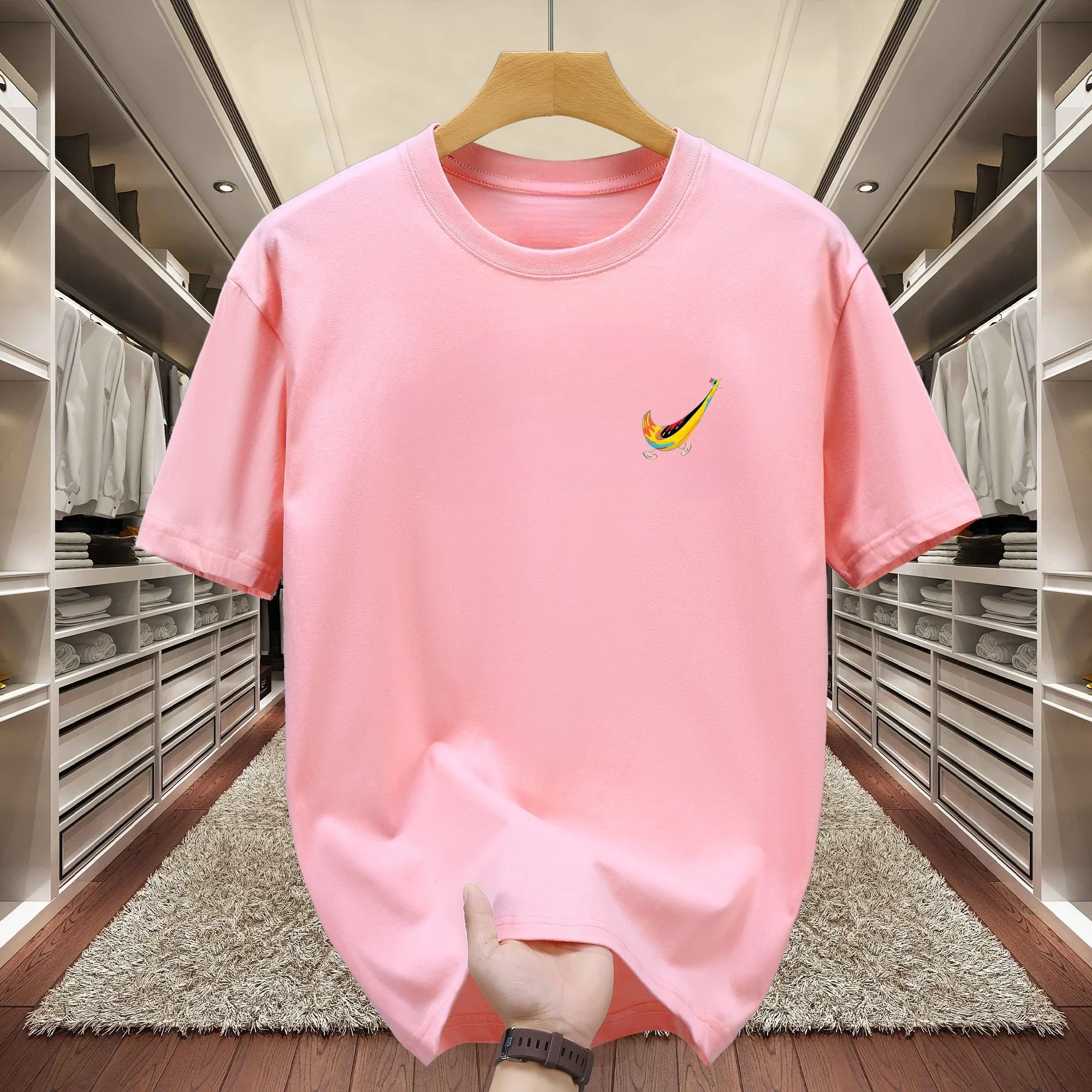 Новая мода Runaway Bird Parof Icon Chest с небольшим принтом из чистого хлопка, высококачественные мужские и женские с короткими рукавами в одном стиле
Новая мода Runaway Bird Parof Icon Chest с небольшим принтом из чистого хлопка, высококачественные мужские и женские с короткими рукавами в одном стиле