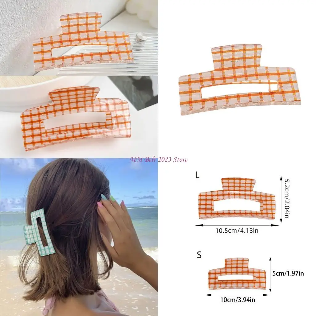 49ME Stylish Checkered Hair Claw Clip Acrylic Hair Barrettes Not Damaging Gentle Hold
49ME Stylish Checkered Hair Claw Clip Acrylic Hair Barrettes Not Damaging Gentle Hold
