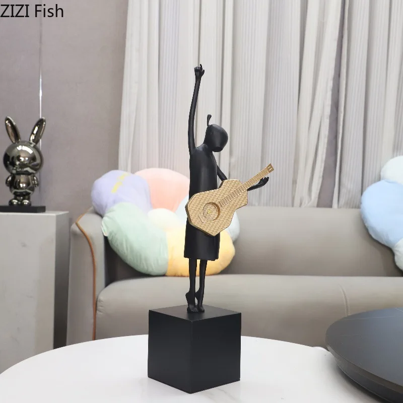 Abstract Guitar Character Ornament Metal Art Sculpture Desktop Display Model Statue Figurines Decoration Crafts Miniatures Gifts
Abstract Guitar Character Ornament Metal Art Sculpture Desktop Display Model Statue Figurines Decoration Crafts Miniatures Gifts