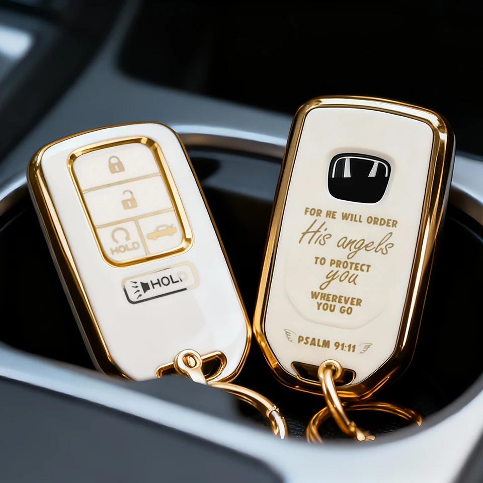 Soft TPU Key Fob Cover with Keychain for Honda Accord Civic CRV Pilot Ridgeline Odyssey Passport Fit Insight Christian Gifts
Soft TPU Key Fob Cover with Keychain for Honda Accord Civic CRV Pilot Ridgeline Odyssey Passport Fit Insight Christian Gifts