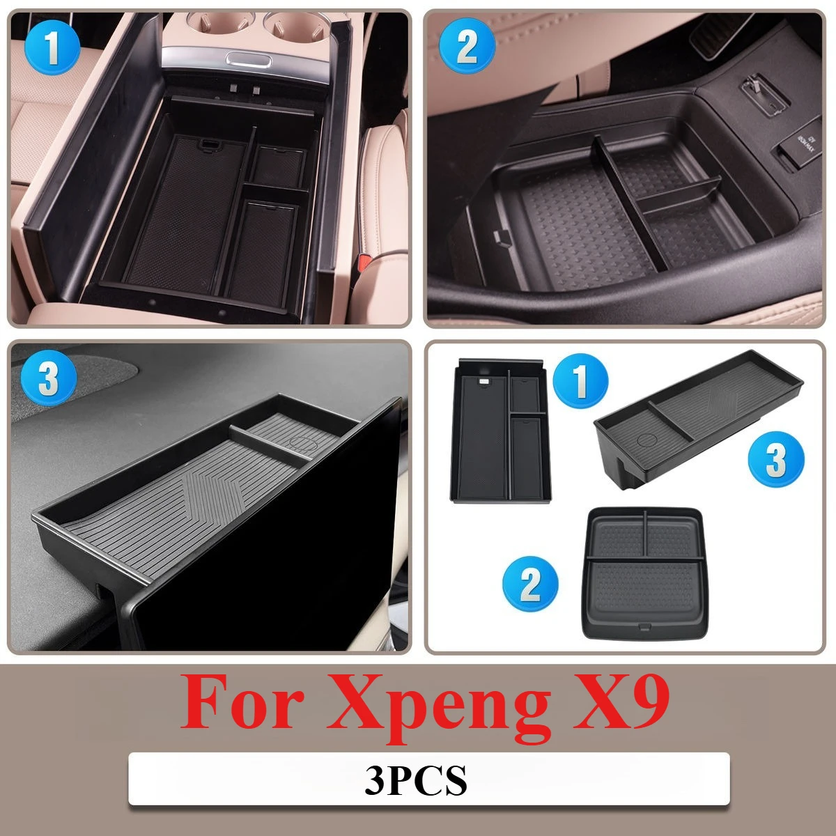 For Xpeng X9 Car Armrest Storage Box Center Console Organizer Center Console Interior Accessories
For Xpeng X9 Car Armrest Storage Box Center Console Organizer Center Console Interior Accessories