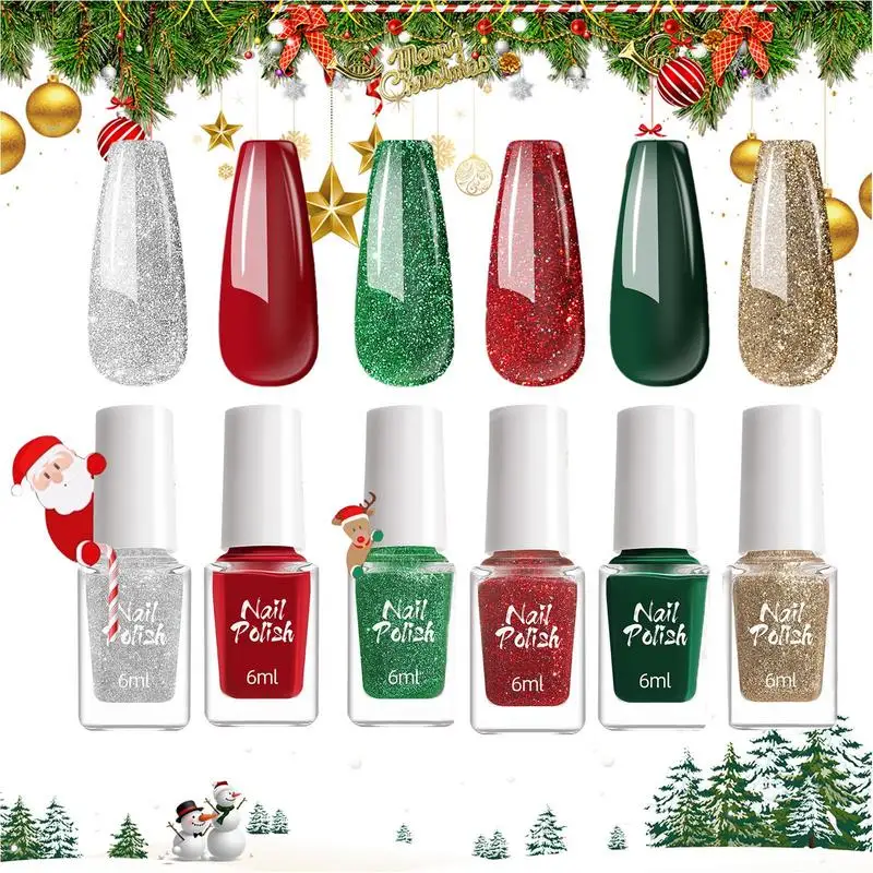 6pcs Christmas Gel Nail Polish Glitter Gel Nail Polish Glitter Nail Polish Red Green Gold Silver Pink Soak Off UV LED nail Gel
6pcs Christmas Gel Nail Polish Glitter Gel Nail Polish Glitter Nail Polish Red Green Gold Silver Pink Soak Off UV LED nail Gel