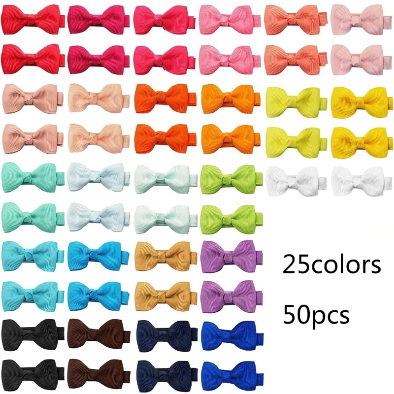 2024 New 50 Pcs Bowknot Hair Clips Hairpin Handmade Colorful Clip Baby Hair Accessories Colorful Toddler Clips for Boutique
2024 New 50 Pcs Bowknot Hair Clips Hairpin Handmade Colorful Clip Baby Hair Accessories Colorful Toddler Clips for Boutique