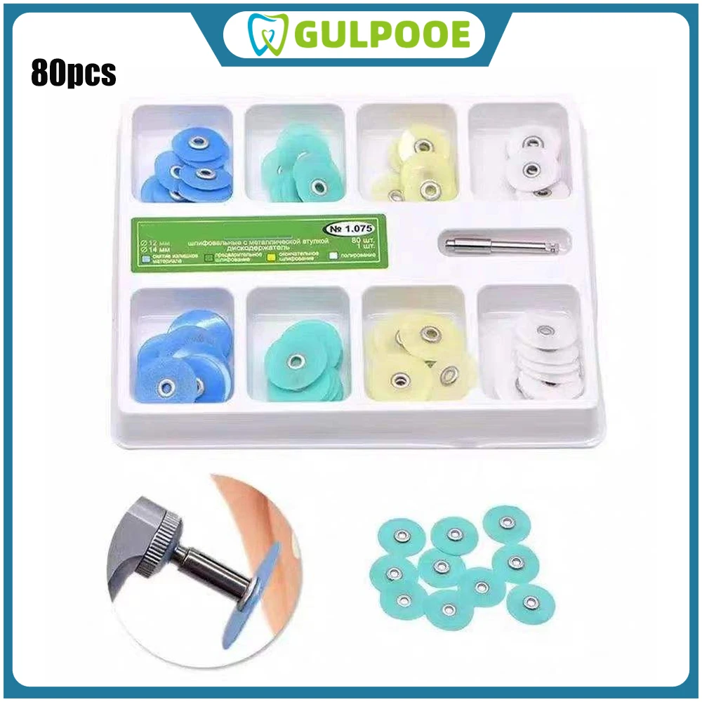 GULPOOE 80pcs/40Pcs Dental Composite Polishing Disc Polishing Strips Mandrel Set Dental Supplies Whitening Material Tools
GULPOOE 80pcs/40Pcs Dental Composite Polishing Disc Polishing Strips Mandrel Set Dental Supplies Whitening Material Tools