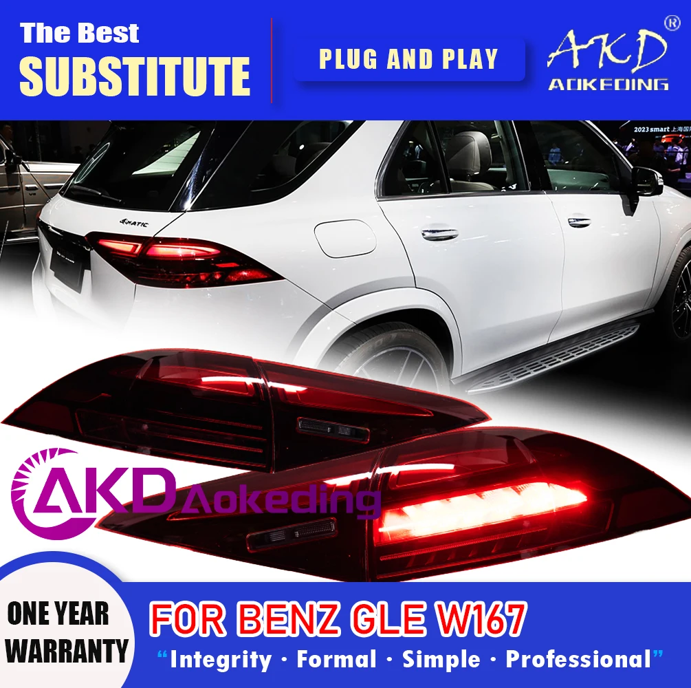 AKD Tail Lamp for Benz GLE W167 LED Tail Light 2019-2023 GLE Rear Fog Brake Turn Signal Automotive Accessories
AKD Tail Lamp for Benz GLE W167 LED Tail Light 2019-2023 GLE Rear Fog Brake Turn Signal Automotive Accessories