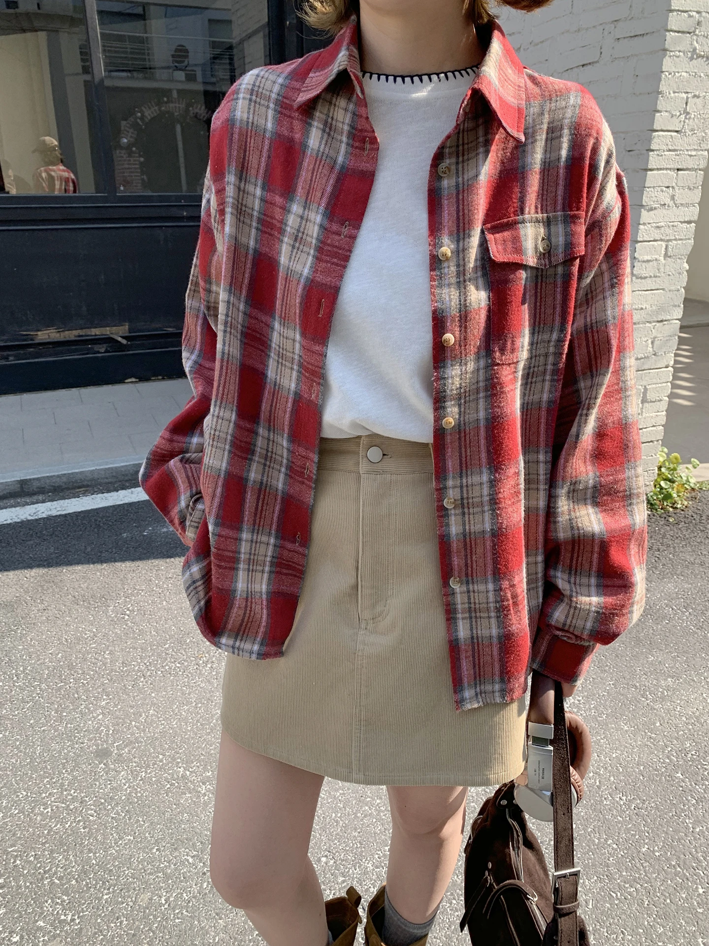 Xuanxuan Korean Retro Plaid Long Sve Loose Women's irt Versatile Spring Autumn Top Breathable Cotton Polyester Blend
Xuanxuan Korean Retro Plaid Long Sve Loose Women's irt Versatile Spring Autumn Top Breathable Cotton Polyester Blend