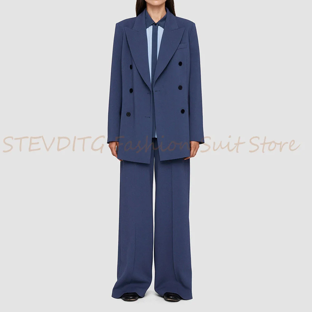 Fashion Women's Two Pieces Suit Set Double Breasted Peak Lapel Jacket Pants Sets Causal Office Banquet Business Female Clothing
Fashion Women's Two Pieces Suit Set Double Breasted Peak Lapel Jacket Pants Sets Causal Office Banquet Business Female Clothing