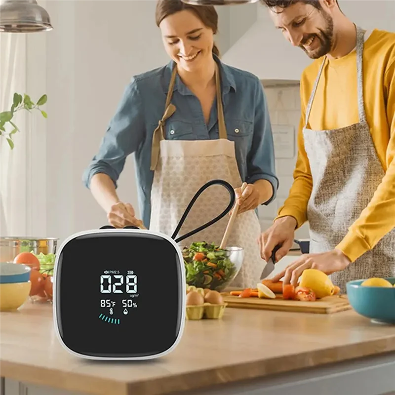 ABMI-Pm2.5 Detector Small LED Display With Strap Air Quality Monitor Multipurpose Home Humidity Tester For Bedrooms Living
ABMI-Pm2.5 Detector Small LED Display With Strap Air Quality Monitor Multipurpose Home Humidity Tester For Bedrooms Living