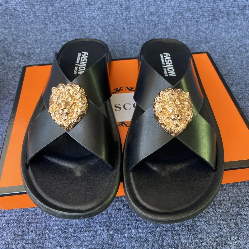 size38-48 original shoes brand summer leather slides for man black brown fashion shoes for mens slippers business beach slippers
size38-48 original shoes brand summer leather slides for man black brown fashion shoes for mens slippers business beach slippers