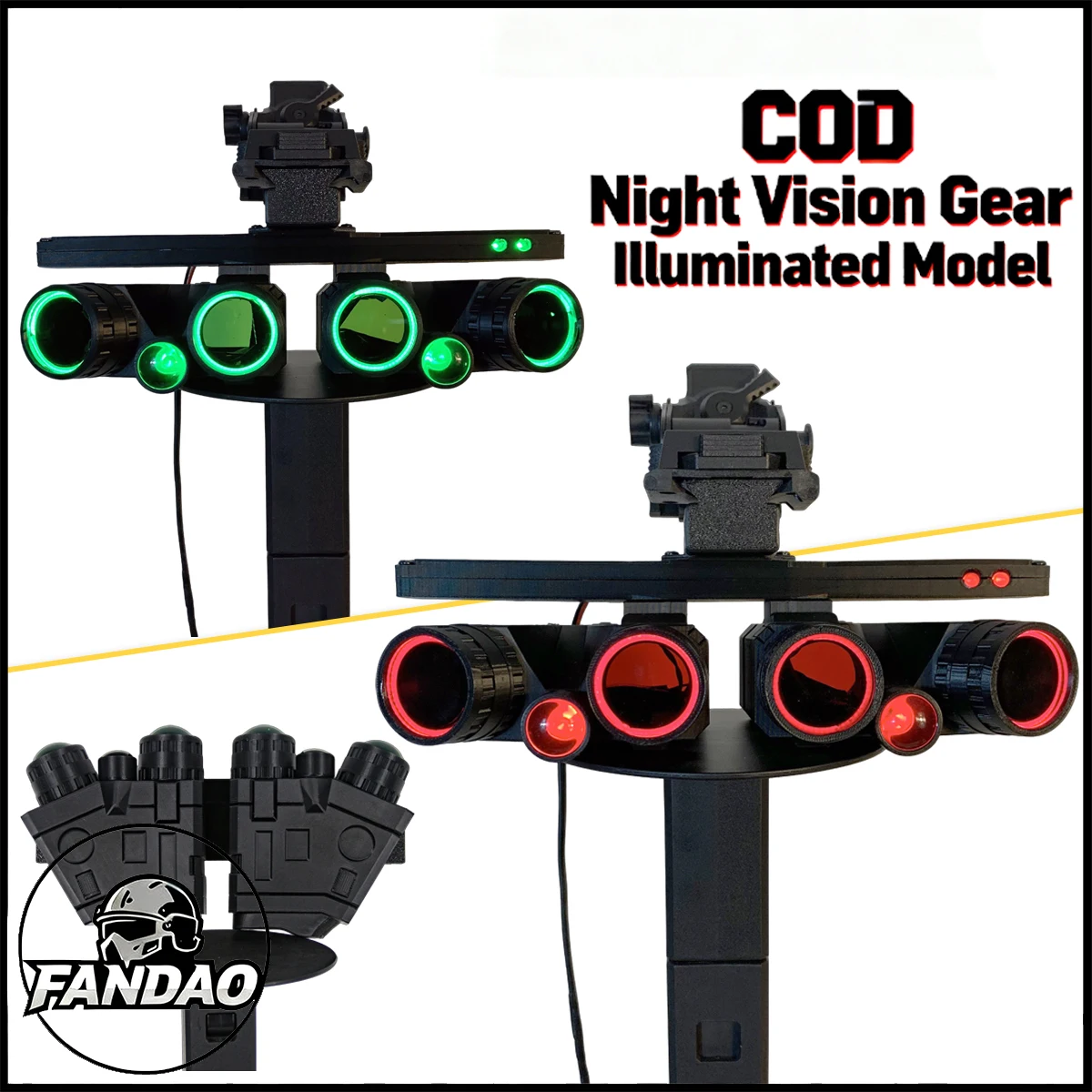 Call of Duty Ghost Koenig Glowing Night Vision Goggle Model with L4G24 Bracket Game Fans Collection Tactical Gear Cosplay Prop
Call of Duty Ghost Koenig Glowing Night Vision Goggle Model with L4G24 Bracket Game Fans Collection Tactical Gear Cosplay Prop