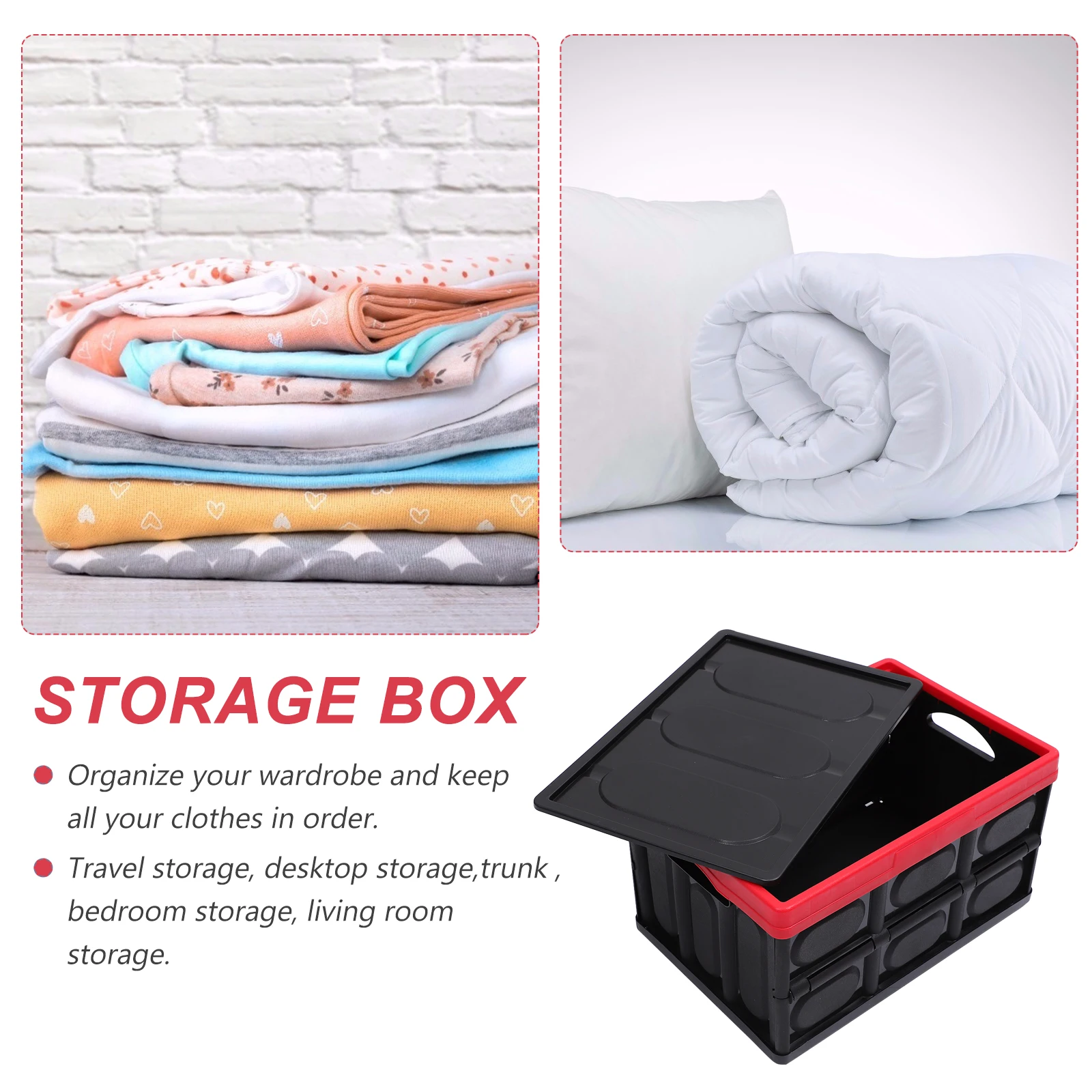 Collapsible Storage Box Large Capacity Wardrobe ganizer Plastic Container Stackable Closet Toy Holder Space Saving
Collapsible Storage Box Large Capacity Wardrobe ganizer Plastic Container Stackable Closet Toy Holder Space Saving