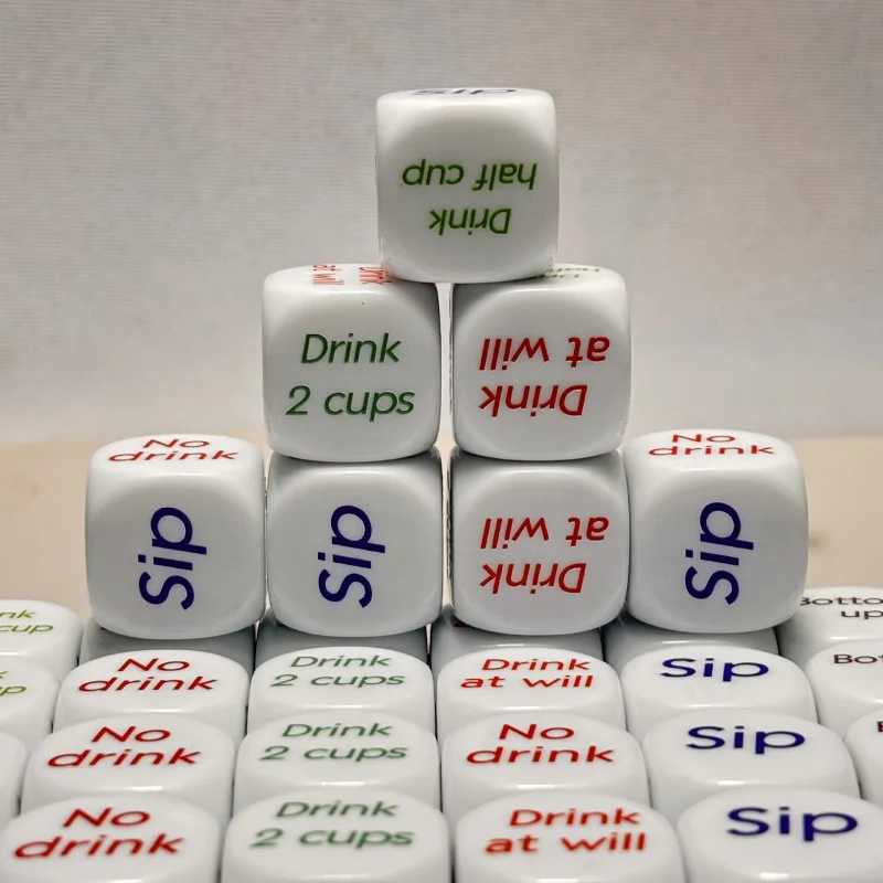 2Colorful English word dice,White Color Printed Party Game Drinking Dice,Holiday PartyKTVToy dice
2Colorful English word dice,White Color Printed Party Game Drinking Dice,Holiday PartyKTVToy dice