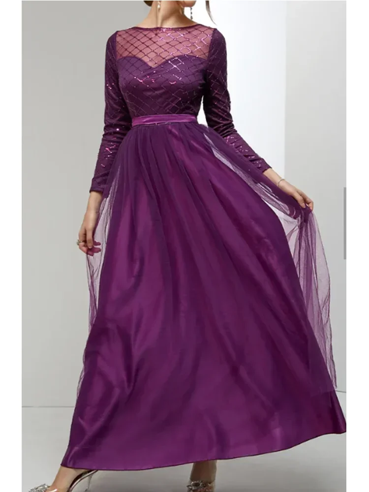 Temperament Party Dress Plus Size Sequin Satin Women O-Neck Evening Dress Sweetheart Puff Long Robe Mermaid Midi Party Gowns
Temperament Party Dress Plus Size Sequin Satin Women O-Neck Evening Dress Sweetheart Puff Long Robe Mermaid Midi Party Gowns