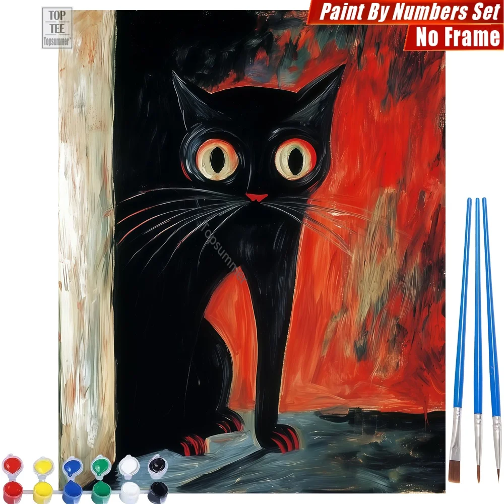 Black Cat Door DIY Painting By Numbers Kit - Cat Door Abstract Home Wall Decor Halloween Gift For Neighbor
Black Cat Door DIY Painting By Numbers Kit - Cat Door Abstract Home Wall Decor Halloween Gift For Neighbor
