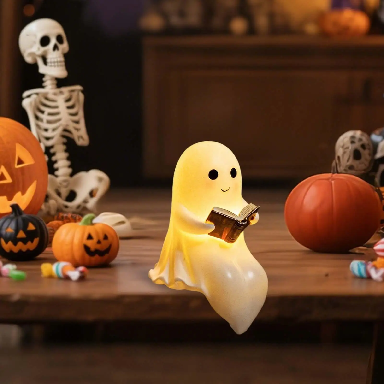 Милая лампа-призрак, читающий книгу, ночник-призрак на Хэллоуин, ночник-призрак для чтения, декор на Хэллоуин для спальни и кабинета
Милая лампа-призрак, читающий книгу, ночник-призрак на Хэллоуин, ночник-призрак для чтения, декор на Хэллоуин для спальни и кабинета