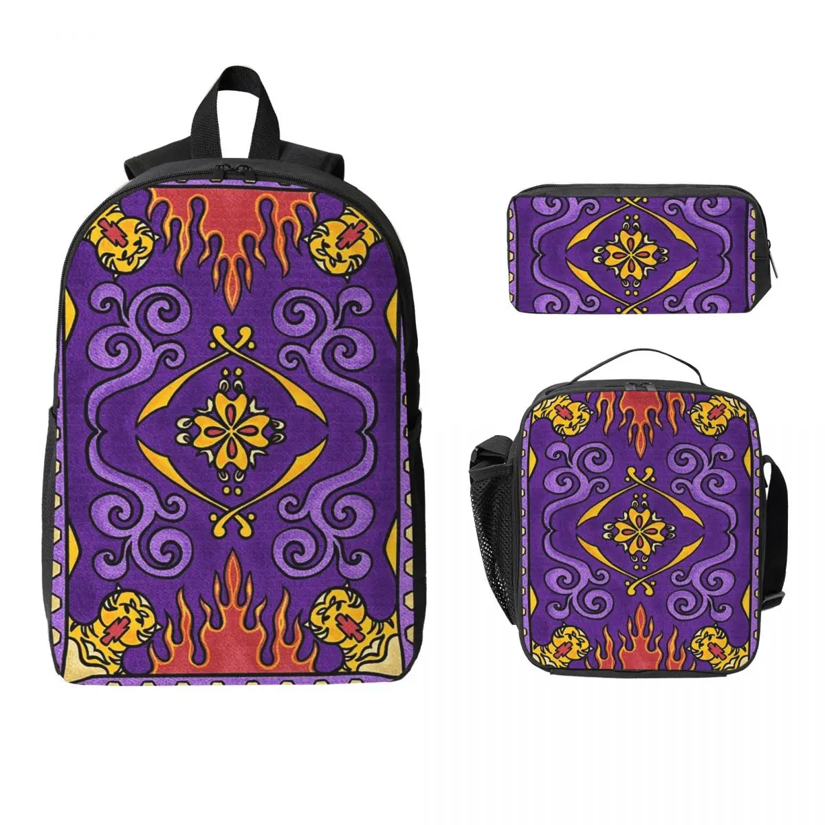 Magic Carpet Backpack Student BookBag School Bag Laptop Shoulder Bags 3ps Insulated Lunch Bag Pencil Case
Magic Carpet Backpack Student BookBag School Bag Laptop Shoulder Bags 3ps Insulated Lunch Bag Pencil Case