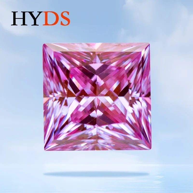 Moissanite Stone Gemstone Sakura Pink Color VVS1 Princess Cut for Top Charms Jewelry Beads Making Materials with GRA Certificate
Moissanite Stone Gemstone Sakura Pink Color VVS1 Princess Cut for Top Charms Jewelry Beads Making Materials with GRA Certificate