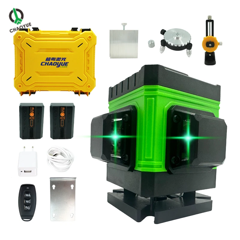 12 Lines 3D Laser Level Green Line Self Leveling 360 Horizontal And Vertical Super Powerful Laser Level
12 Lines 3D Laser Level Green Line Self Leveling 360 Horizontal And Vertical Super Powerful Laser Level