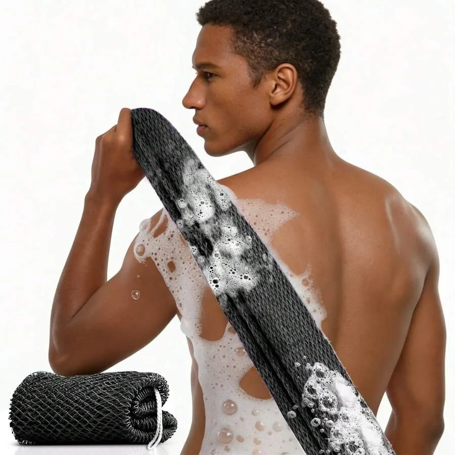 Premium Nylon Sponge Mesh Bath Sponge Soft, Durable, Rich Foam, Quick-Drying With Hanging Knot, Exfoliating Back Bristles For F
Premium Nylon Sponge Mesh Bath Sponge Soft, Durable, Rich Foam, Quick-Drying With Hanging Knot, Exfoliating Back Bristles For F