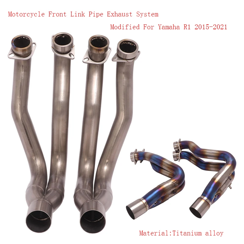 Motorcycle Front Link Pipe Replace Original Set Non-destructive installation Titanium System Modified For Yamaha R1 2015-2021
Motorcycle Front Link Pipe Replace Original Set Non-destructive installation Titanium System Modified For Yamaha R1 2015-2021