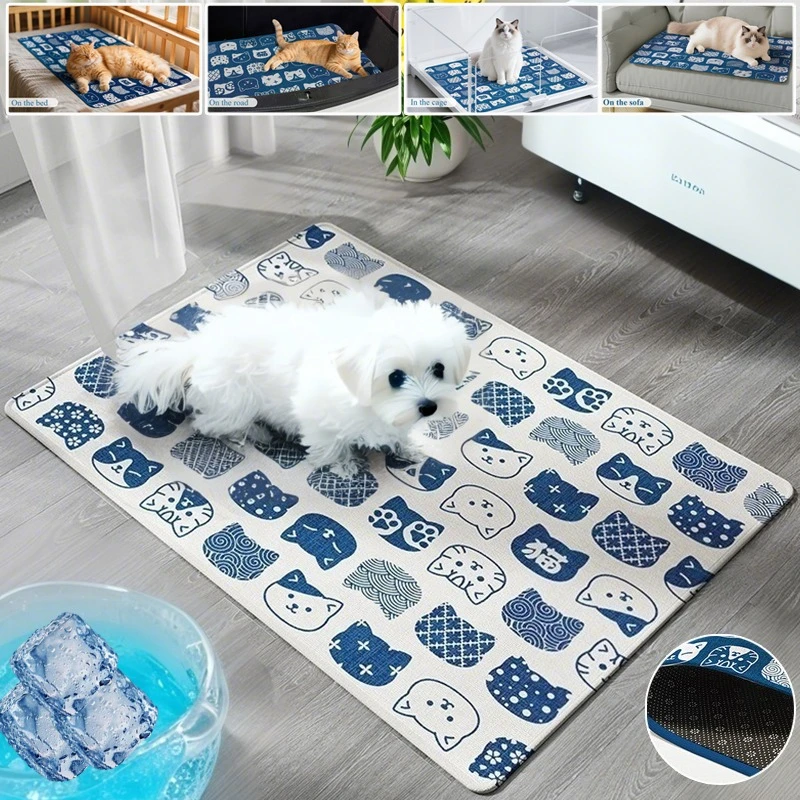 Summer Ice Silk Pad with Anti-Slip Base Breathable Cooling Water Uptake Portable Pet Pad for Small Medium Large Dogs Pet Supply
Summer Ice Silk Pad with Anti-Slip Base Breathable Cooling Water Uptake Portable Pet Pad for Small Medium Large Dogs Pet Supply