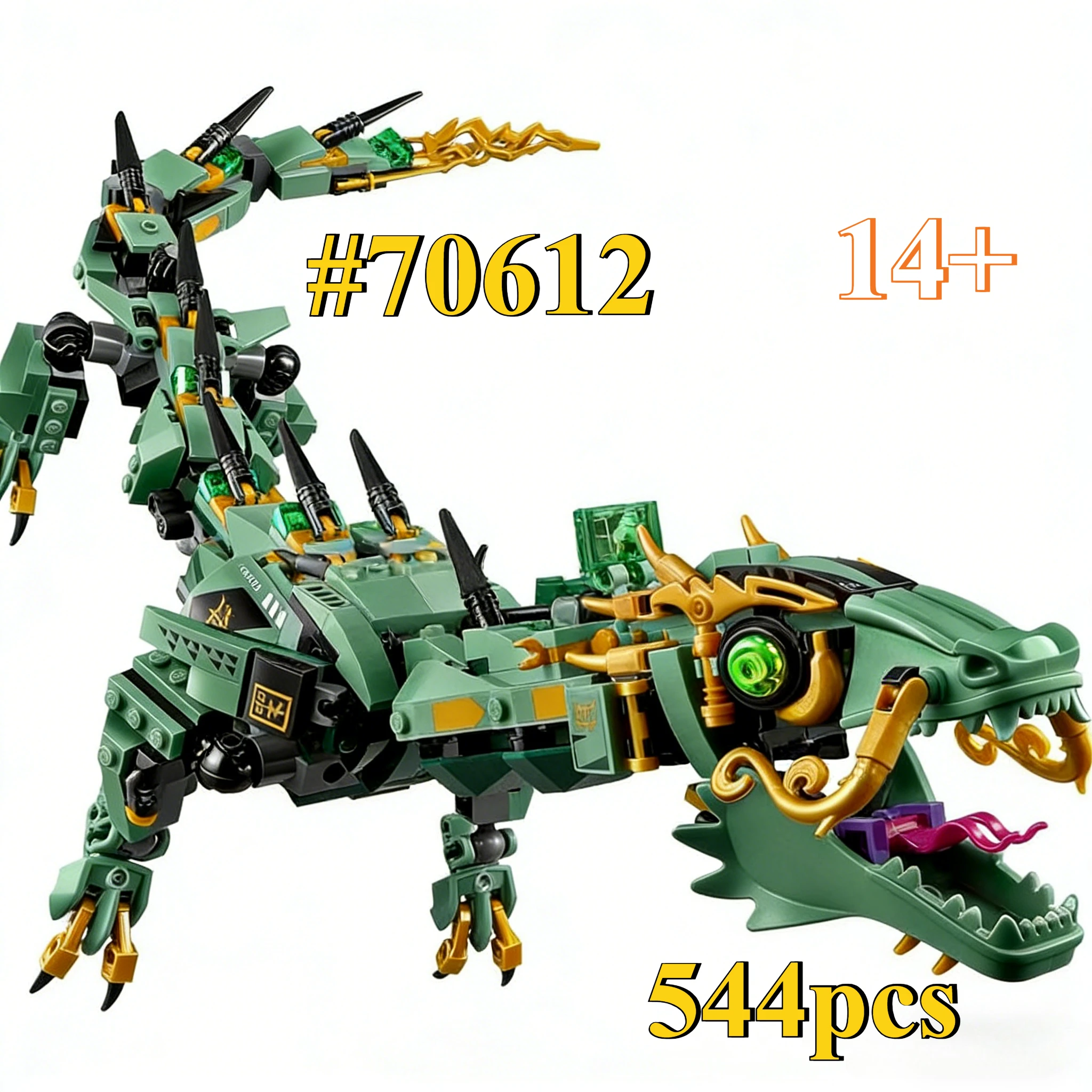 Handsome Green Dragon 70612 Building Blocks Sets Suitable for Birthday Gifts Compatible with Legoed Particles ,544pcs.
Handsome Green Dragon 70612 Building Blocks Sets Suitable for Birthday Gifts Compatible with Legoed Particles ,544pcs.