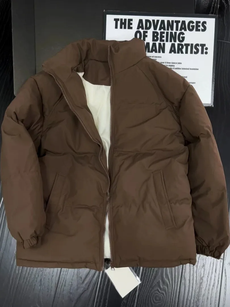 Warm Brown Cotton Jaet Men's Winter Thiened Stand Collar Bread Sle Coat Youth Casual Faionable Insulated Outerwear
Warm Brown Cotton Jaet Men's Winter Thiened Stand Collar Bread Sle Coat Youth Casual Faionable Insulated Outerwear