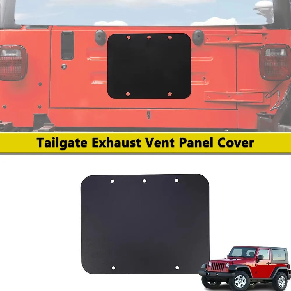 Rear Door Spare Tire Delete Tailgate Exhaust Air Outlet Vent Panel Cover for Jeep Wrangler TJ 1997-2006 Exterior Accessories
Rear Door Spare Tire Delete Tailgate Exhaust Air Outlet Vent Panel Cover for Jeep Wrangler TJ 1997-2006 Exterior Accessories
