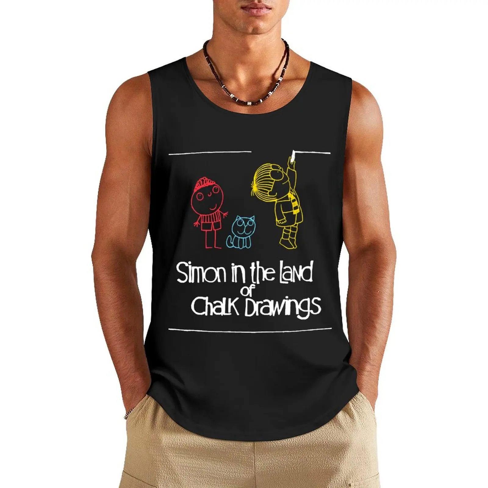 Simon and the Land of Chalk Drawings Tank Top Male clothes best selling products men clothing sleeveless Men's t-shirts
Simon and the Land of Chalk Drawings Tank Top Male clothes best selling products men clothing sleeveless Men's t-shirts