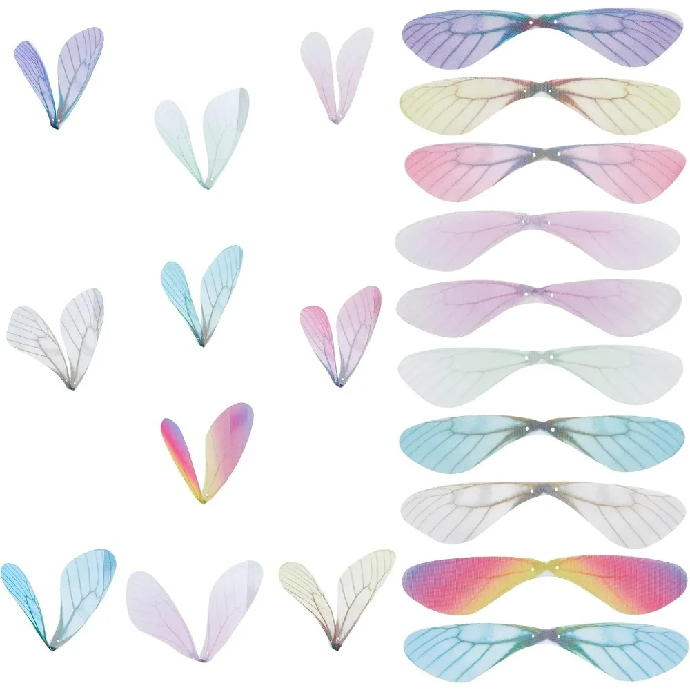 100Pcs 10 Colors Dragonfly Wings Charms Butterfly Wings Pendant Fabric Wings Decoration for Women Earring Jewellery Making kit
100Pcs 10 Colors Dragonfly Wings Charms Butterfly Wings Pendant Fabric Wings Decoration for Women Earring Jewellery Making kit