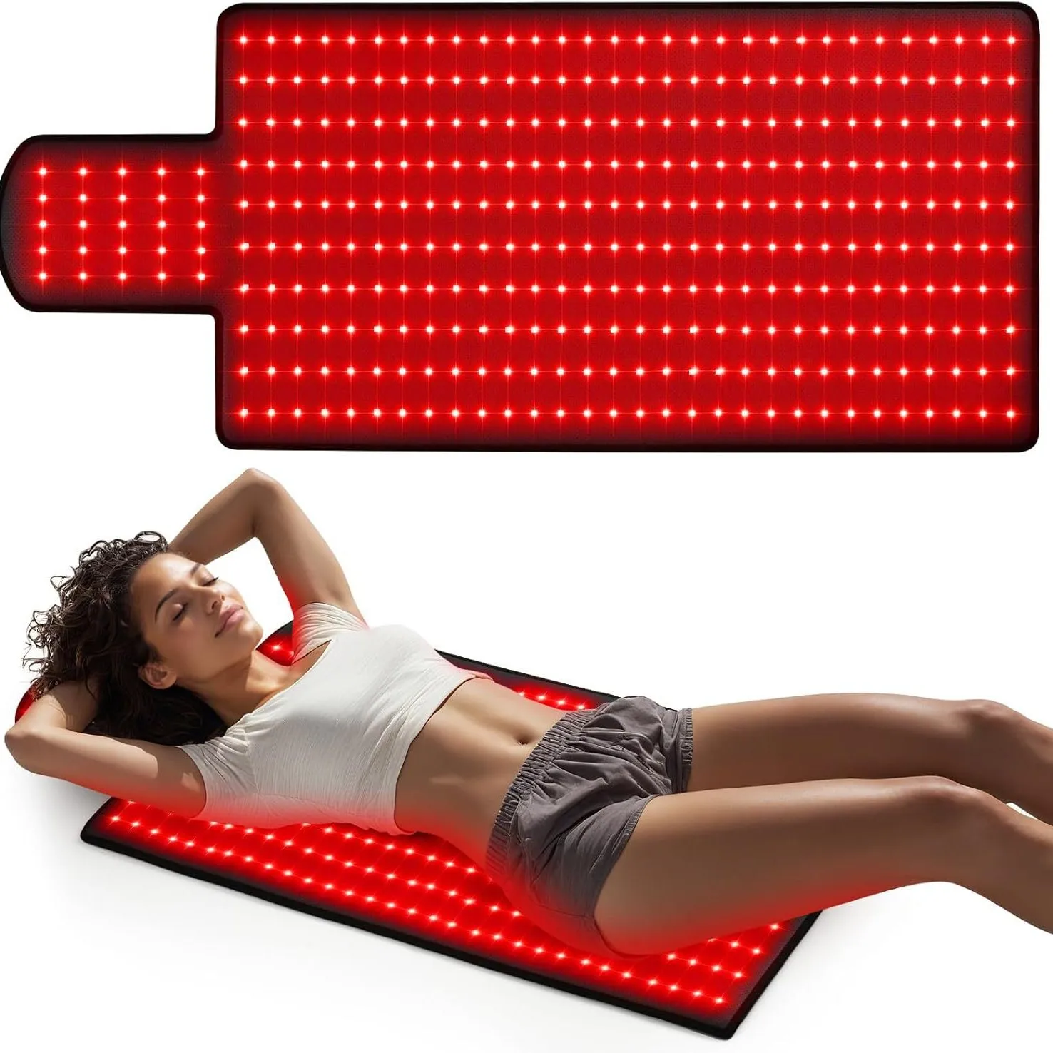 Red Light Therapy Mat for Body, 325 LEDs 660&850 nm Near Infrared Light Therapy Wrap Belt Pad Blanket for Body Joint and Muscle
Red Light Therapy Mat for Body, 325 LEDs 660&850 nm Near Infrared Light Therapy Wrap Belt Pad Blanket for Body Joint and Muscle