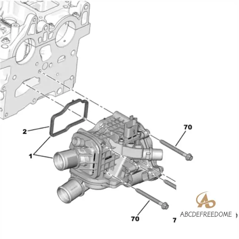 Car Thermostat Housing 9849443980 For 308 508 3008 5008 Expert Boxer 2.0 2.2 HDI 9804160380
Car Thermostat Housing 9849443980 For 308 508 3008 5008 Expert Boxer 2.0 2.2 HDI 9804160380