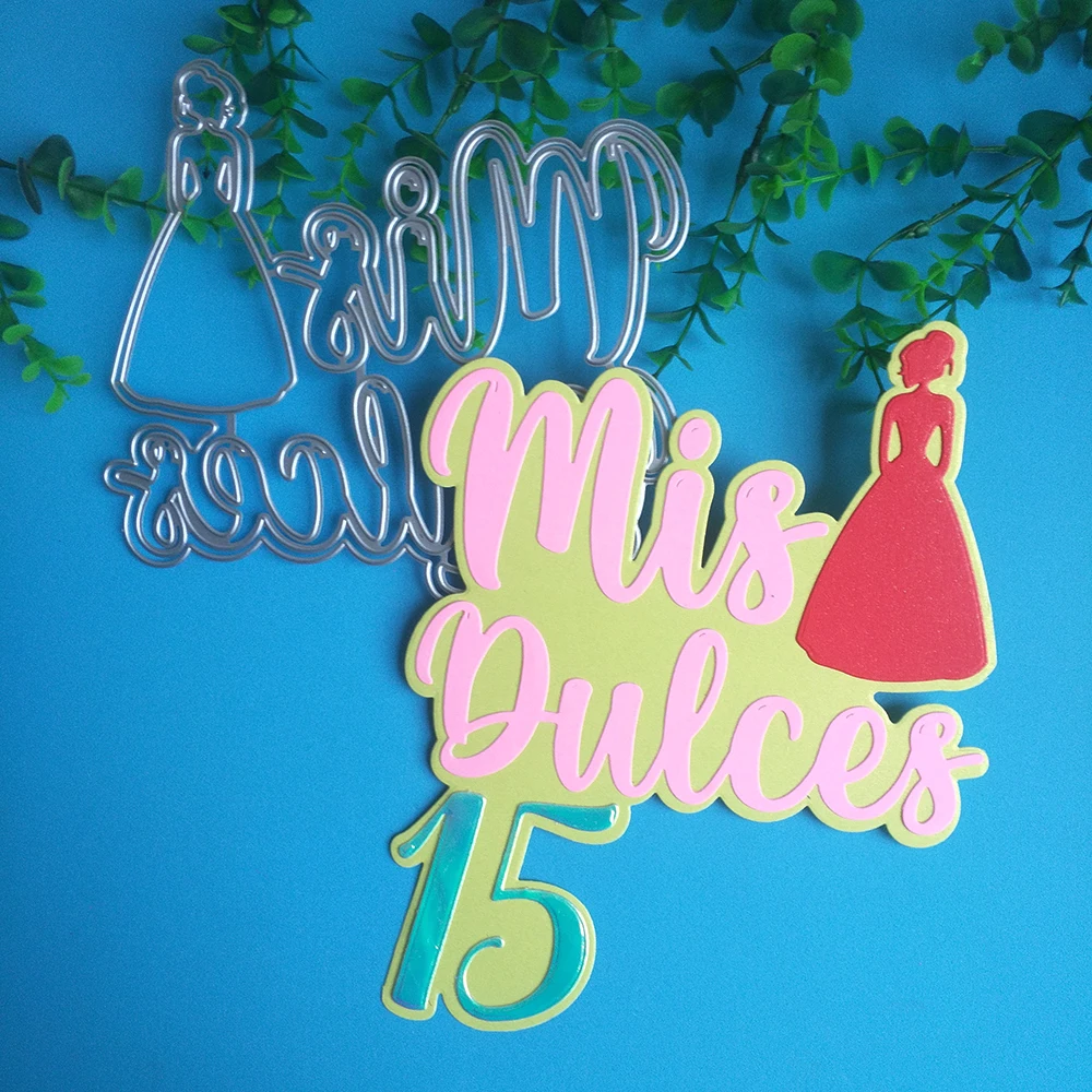 New Spanish my dear 15 years old cutting dies DIY scrapbook, embossed card, photo album decoration, handmade crafts
New Spanish my dear 15 years old cutting dies DIY scrapbook, embossed card, photo album decoration, handmade crafts