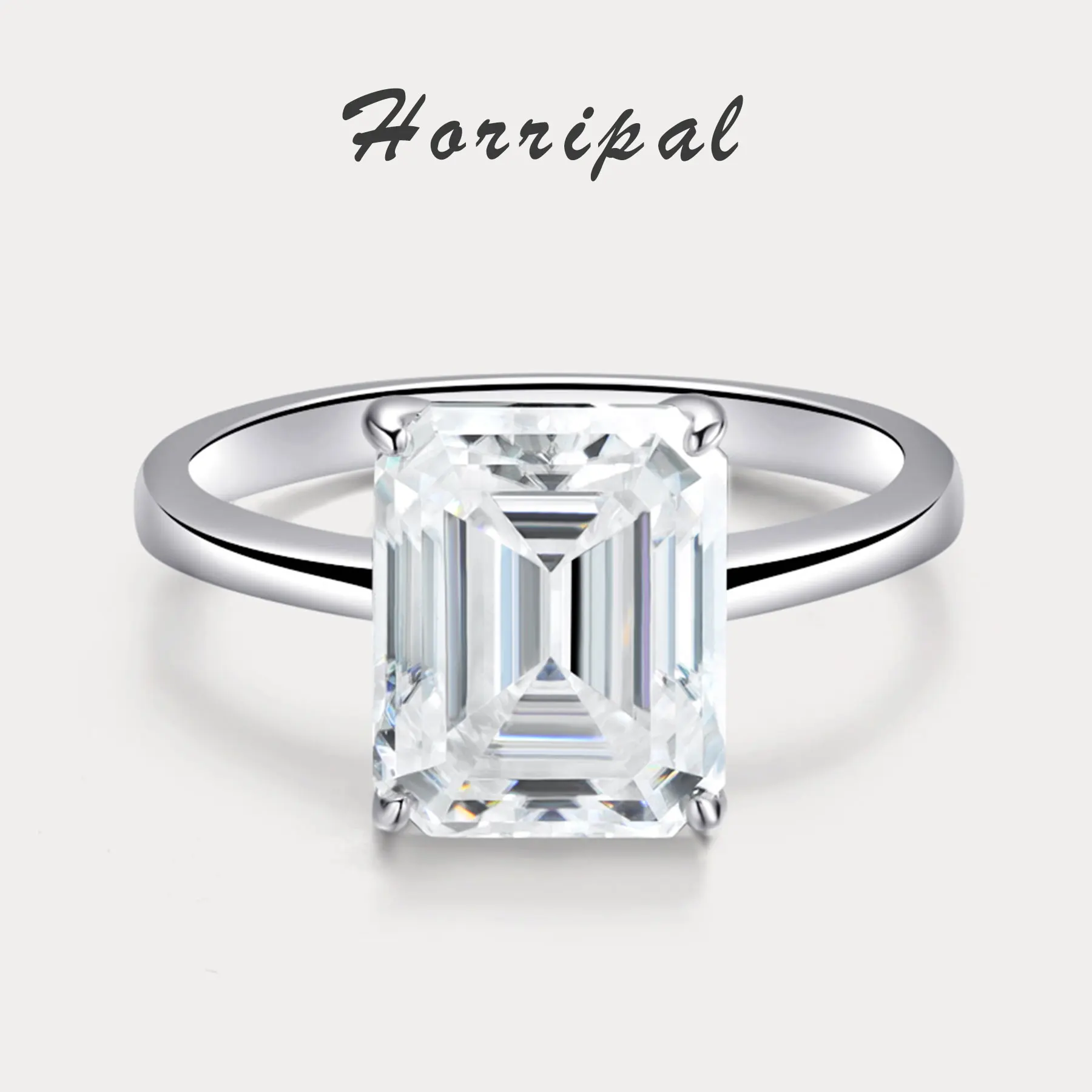 Emerald Moissanite Rings for Women 4ct D VVS Lab Grow Diamond with GRA 925 sterling silver plated 18k white gold Engagement Ring
Emerald Moissanite Rings for Women 4ct D VVS Lab Grow Diamond with GRA 925 sterling silver plated 18k white gold Engagement Ring