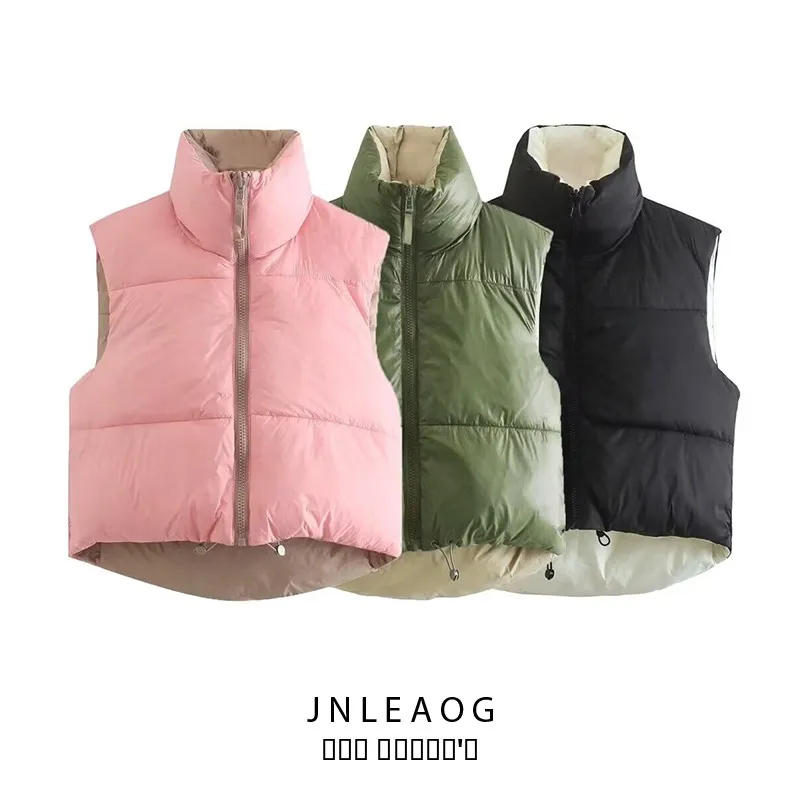 Двусторонняя хлопковая жилетка JNLEAOG для женщин, модная, для повседневной носки, стандартная, тонкая, из полиэфирного волокна, осенняя новинка
Двусторонняя хлопковая жилетка JNLEAOG для женщин, модная, для повседневной носки, стандартная, тонкая, из полиэфирного волокна, осенняя новинка