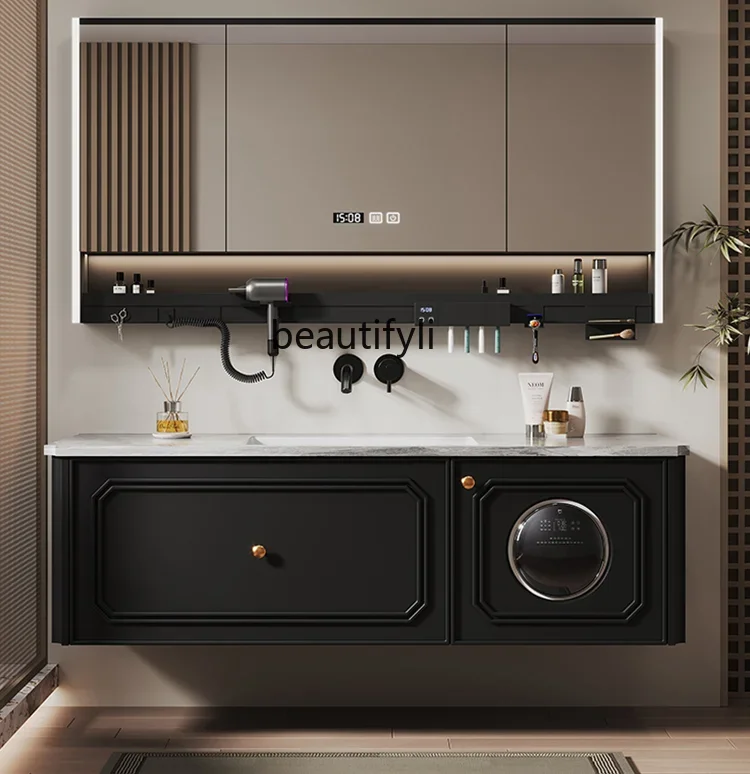 French Retro Bathroom Cabinet Washing and Drying All-in-One Machine Washbasin Cabinet Multi-Function Mirror Cabinet
French Retro Bathroom Cabinet Washing and Drying All-in-One Machine Washbasin Cabinet Multi-Function Mirror Cabinet