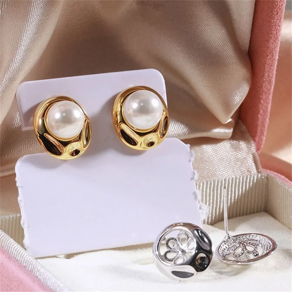 S925 Sterling Silver Pearl Earring Settings DIY Jewelry Making Supplies Blank Earring Posts for Handcrafted Accessories No Pearl
S925 Sterling Silver Pearl Earring Settings DIY Jewelry Making Supplies Blank Earring Posts for Handcrafted Accessories No Pearl