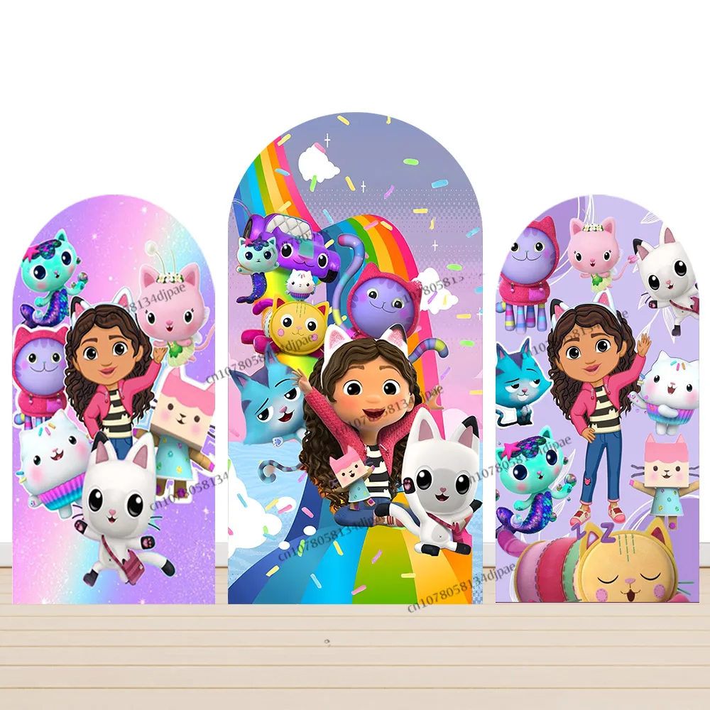 Gabby Dollhouse Background Decoration Arch Cover Purple Girls Birthday Party Back drop Smiling Cat Photo Studio Banner Supplie
Gabby Dollhouse Background Decoration Arch Cover Purple Girls Birthday Party Back drop Smiling Cat Photo Studio Banner Supplie