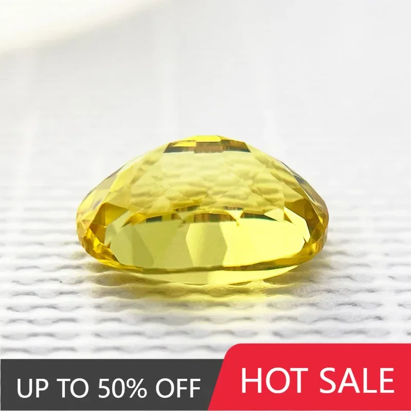 A-Top Quality Lab Grown Sapphire Oval Cut Yellow Color Charm Gemstone for Advanced Jewelry Making Inlay Selectable AGL Certifica 
A-Top Quality Lab Grown Sapphire Oval Cut Yellow Color Charm Gemstone for Advanced Jewelry Making Inlay Selectable AGL Certifica