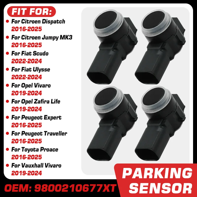 For Citroen Dispatch Jumpy Fiat Scudo Ulysse Peugeot Expert Toyota Proace Opel Vivaro 2016-2025 PDC Parking Sensor 9800210677XT
For Citroen Dispatch Jumpy Fiat Scudo Ulysse Peugeot Expert Toyota Proace Opel Vivaro 2016-2025 PDC Parking Sensor 9800210677XT
